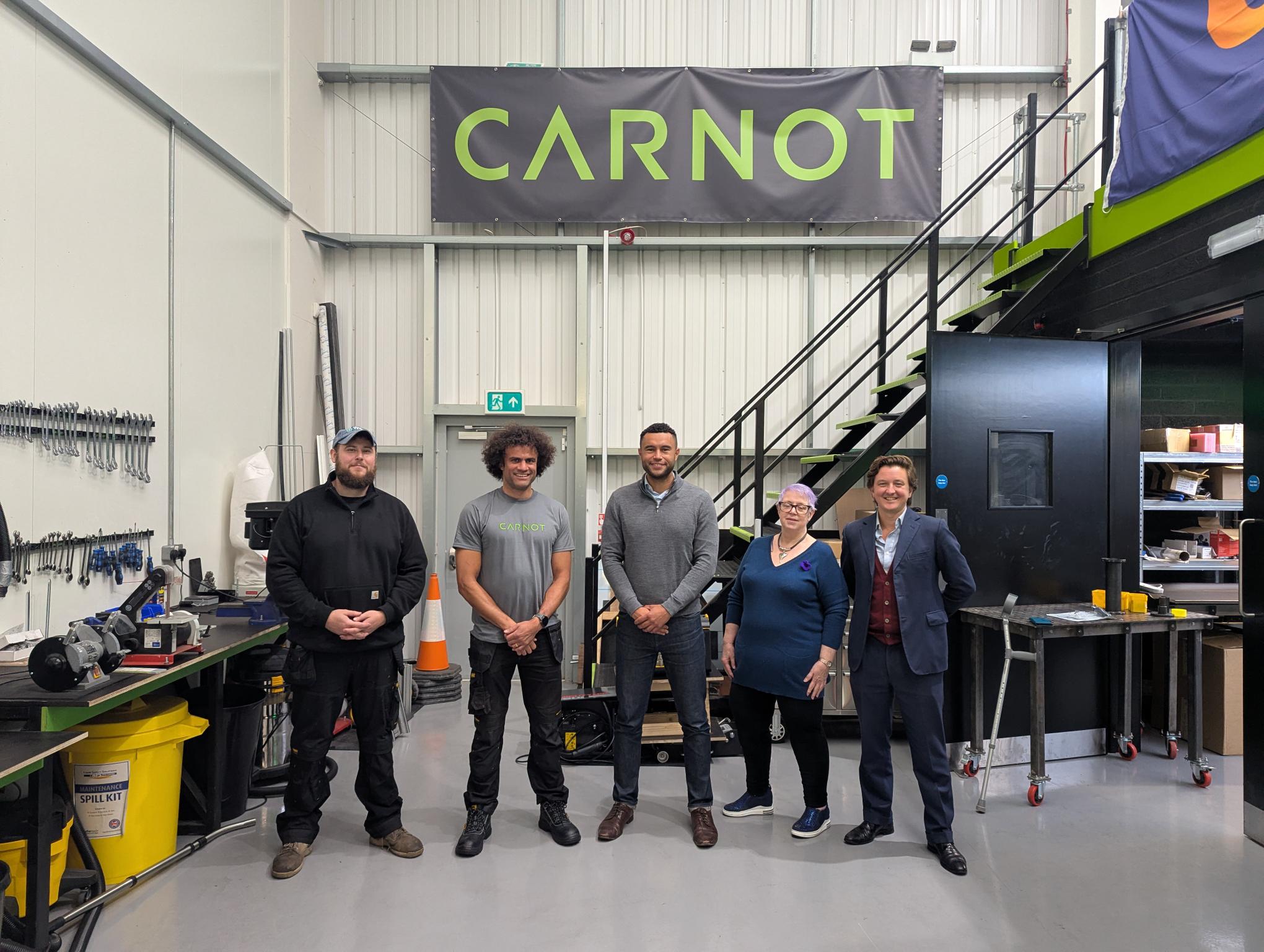 Callum Anderson, MP visits carnot