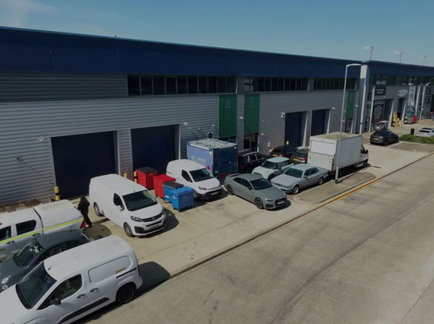 A drone shot of the Carnot test site